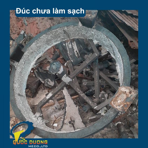 sản phẩm đúc chưa làm sạch vành nghiền đúc