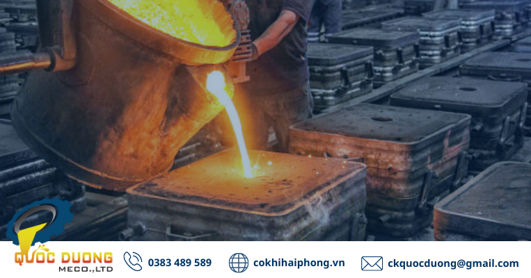 quy trình đúc gang thép
